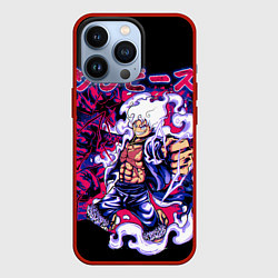 Чехол для iPhone 13 Pro Луффи 5 гир - One Piece, цвет: 3D-красный