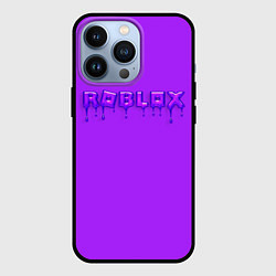 Чехол для iPhone 13 Pro Roblox неоновый с подтеками, цвет: 3D-черный
