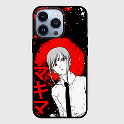 Чехол для iPhone 13 Pro Человек-бензопила - манга - Макима, цвет: 3D-черный