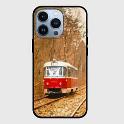 Чехол для iPhone 13 Pro Одинокий трамвай - Россия, цвет: 3D-черный