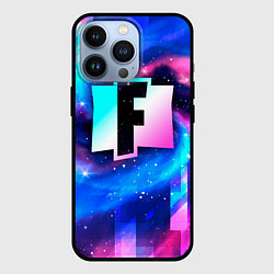 Чехол iPhone 13 Pro Fortnite неоновый космос