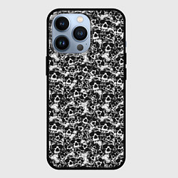 Чехол для iPhone 13 Pro Череп без зубов, цвет: 3D-черный