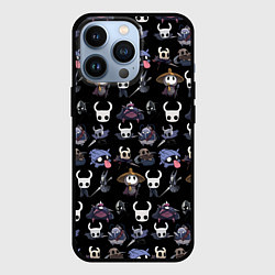 Чехол для iPhone 13 Pro Hollow Knight characters, цвет: 3D-черный