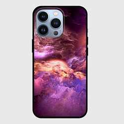 Чехол iPhone 13 Pro Необычное фиолетовое облако