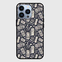 Чехол для iPhone 13 Pro Маски деревянные, цвет: 3D-черный