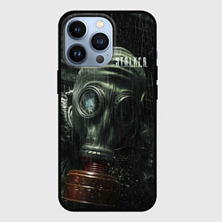 Чехол для iPhone 13 Pro STALKER одиночка в противогазе, цвет: 3D-черный