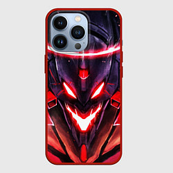 Чехол для iPhone 13 Pro Evangelion: Eva 01, цвет: 3D-красный