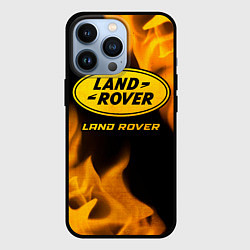 Чехол для iPhone 13 Pro Land Rover - gold gradient, цвет: 3D-черный