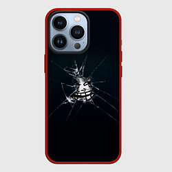 Чехол для iPhone 13 Pro Trollface мем, цвет: 3D-красный