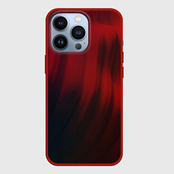 Чехол iPhone 13 Pro Красные абстрактные волны во тьме