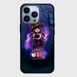 Чехол для iPhone 13 Pro Ведьма-малолетка с котами - Halloween, цвет: 3D-черный