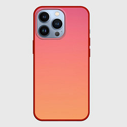 Чехол для iPhone 13 Pro Закатное небо, цвет: 3D-красный