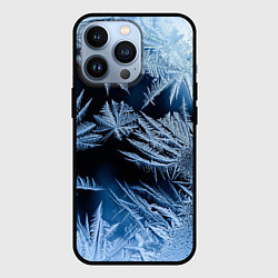 Чехол для iPhone 13 Pro Морозный узор на стекле, цвет: 3D-черный