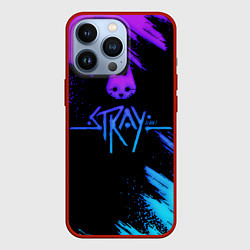 Чехол для iPhone 13 Pro Stray game neon, цвет: 3D-красный