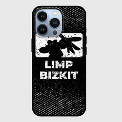 Чехол для iPhone 13 Pro Limp Bizkit с потертостями на темном фоне, цвет: 3D-черный