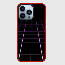 Чехол для iPhone 13 Pro Неоновая сетка - оптическая иллюзия, цвет: 3D-красный