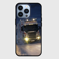 Чехол для iPhone 13 Pro Для фуры Scania нет преград, цвет: 3D-черный