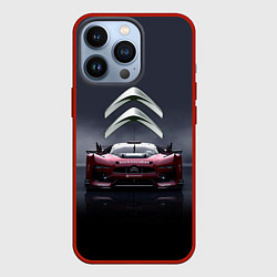 Чехол для iPhone 13 Pro Citroen - Racing team - Motorsport, цвет: 3D-красный