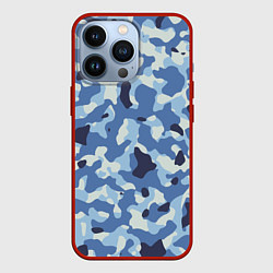 Чехол для iPhone 13 Pro Камуфляж ВМФ цифра крупный, цвет: 3D-красный