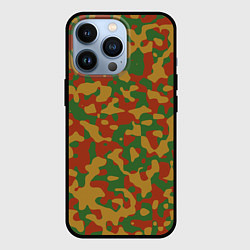 Чехол для iPhone 13 Pro Камуфляж WW2 German, цвет: 3D-черный