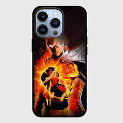 Чехол для iPhone 13 Pro One Punch-Man-красный кулак, цвет: 3D-черный