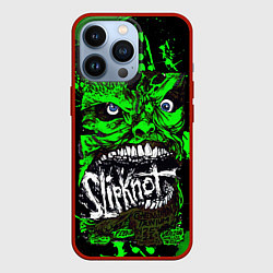 Чехол для iPhone 13 Pro Slipknot - green monster по, цвет: 3D-красный