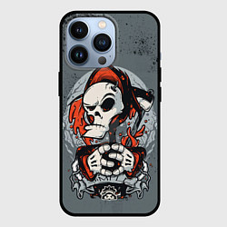 Чехол для iPhone 13 Pro Slipknot Скелет, цвет: 3D-черный