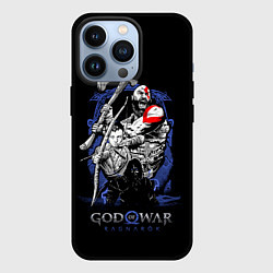 Чехол iPhone 13 Pro Кратос,Атрей и Тор GoW Ragnarok