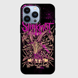 Чехол для iPhone 13 Pro Slipknot pink, цвет: 3D-черный