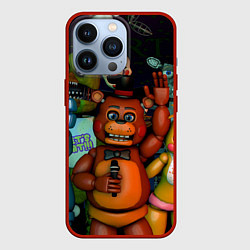 Чехол для iPhone 13 Pro Five Nights at Frеddys, цвет: 3D-красный