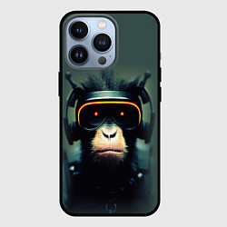 Чехол для iPhone 13 Pro Кибер-обезьяна, цвет: 3D-черный