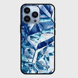 Чехол для iPhone 13 Pro Рассеивающие кристаллы, цвет: 3D-черный