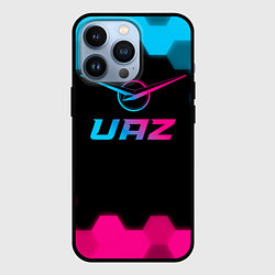 Чехол для iPhone 13 Pro UAZ - neon gradient, цвет: 3D-черный