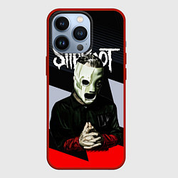 Чехол для iPhone 13 Pro Slipknot абстракция, цвет: 3D-красный