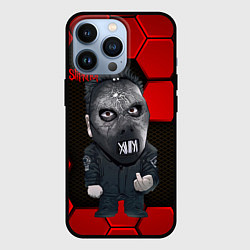 Чехол для iPhone 13 Pro Slipknot объемные плиты, цвет: 3D-черный