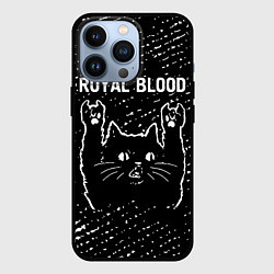 Чехол для iPhone 13 Pro Группа Royal Blood и рок кот, цвет: 3D-черный