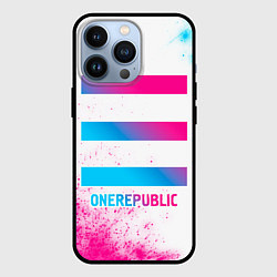 Чехол для iPhone 13 Pro OneRepublic neon gradient style, цвет: 3D-черный