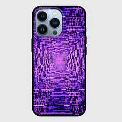 Чехол для iPhone 13 Pro Фантастические фиолетовые лучи, цвет: 3D-черный