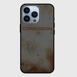 Чехол для iPhone 13 Pro Corrosion - рыжая ржавчина, цвет: 3D-черный