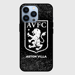 Чехол для iPhone 13 Pro Aston Villa с потертостями на темном фоне, цвет: 3D-черный