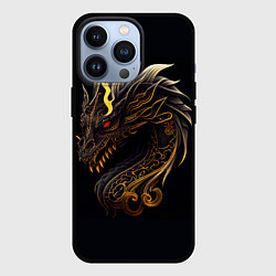 Чехол для iPhone 13 Pro Китайский дракон - ирезуми, цвет: 3D-черный