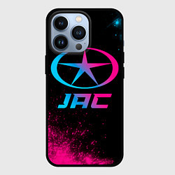 Чехол для iPhone 13 Pro JAC - neon gradient, цвет: 3D-черный