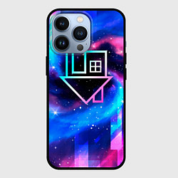 Чехол для iPhone 13 Pro The Neighbourhood неоновый космос, цвет: 3D-черный