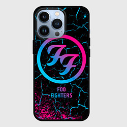 Чехол для iPhone 13 Pro Foo Fighters - neon gradient, цвет: 3D-черный