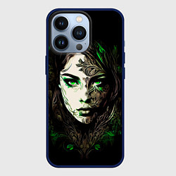 Чехол для iPhone 13 Pro Готическая девушка Весна, цвет: 3D-тёмно-синий