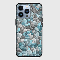 Чехол для iPhone 13 Pro Мозаика из цветных камней, цвет: 3D-черный