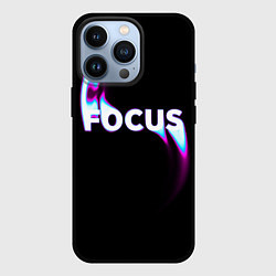 Чехол для iPhone 13 Pro Сфокусируйся, цвет: 3D-черный