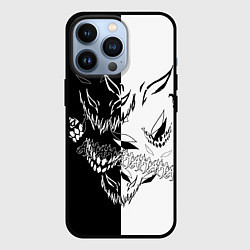 Чехол для iPhone 13 Pro Drain Face ZXC, цвет: 3D-черный