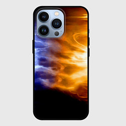 Чехол для iPhone 13 Pro Борьба двух стихий - лёд и пламя, цвет: 3D-черный