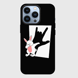 Чехол для iPhone 13 Pro Тень дабающего кролика, цвет: 3D-черный